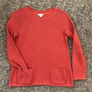 J.Jill Crewneck Sweater XS Petite dusty salmon color